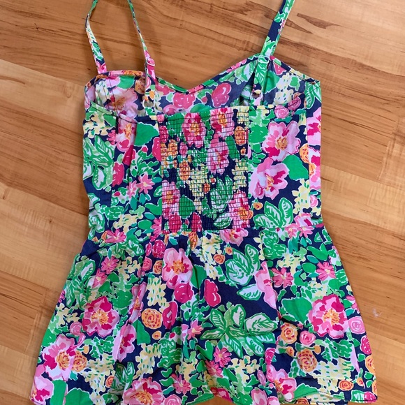 {Lilly Pulitzer} Gardenia peplum top in Getaway Garden. - Picture 6 of 7